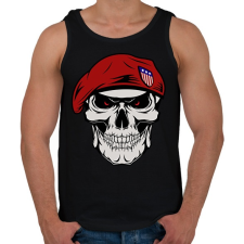 PRINTFASHION SOLDIER SKULL - Férfi atléta - Fekete atléta, trikó
