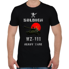 PRINTFASHION SOLDIER-WZ111 - Férfi póló - Fekete