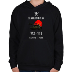 PRINTFASHION SOLDIER-WZ111 - Gyerek kapucnis pulóver - Fekete