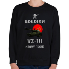 PRINTFASHION SOLDIER-WZ111 - Gyerek pulóver - Fekete gyerek pulóver, kardigán