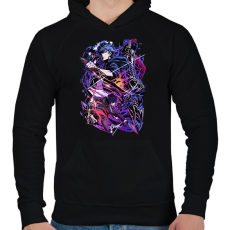 PRINTFASHION Solo Leveling Anime - Férfi kapucnis pulóver - Fekete