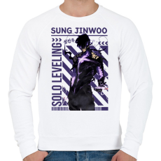 PRINTFASHION Solo Leveling Arise  - Férfi pulóver - Fehér