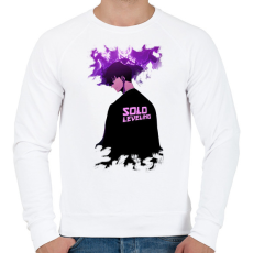 PRINTFASHION SOLO LEVELING - Férfi pulóver - Fehér