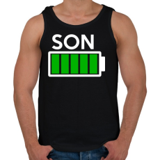 PRINTFASHION SON - Férfi atléta - Fekete
