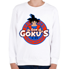 PRINTFASHION Son Goku Dojo - Gyerek pulóver - Fehér