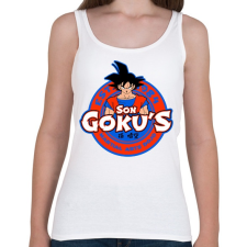 PRINTFASHION Son Goku Dojo - Női atléta - Fehér női trikó