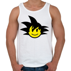 PRINTFASHION Son Goku Emoji - Férfi atléta - Fehér