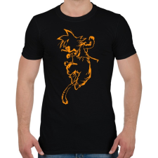 PRINTFASHION Son Goku - Férfi póló - Fekete férfi póló