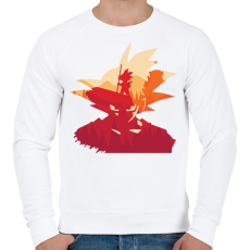 PRINTFASHION Son Goku - Férfi pulóver - Fehér