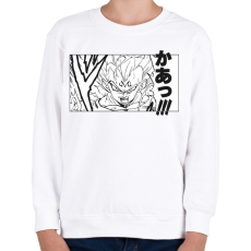 PRINTFASHION Son Goku - Gyerek pulóver - Fehér