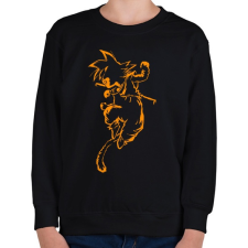 PRINTFASHION Son Goku - Gyerek pulóver - Fekete gyerek pulóver, kardigán