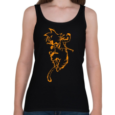 PRINTFASHION Son Goku - Női atléta - Fekete női trikó
