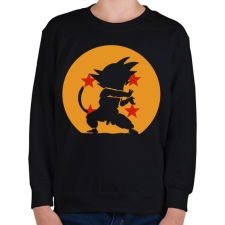PRINTFASHION SonGoku - Gyerek pulóver - Fekete gyerek pulóver, kardigán