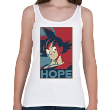 PRINTFASHION Songoku hope - Női atléta - Fehér női trikó