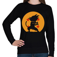 PRINTFASHION SonGoku - Női pulóver - Fekete női pulóver, kardigán