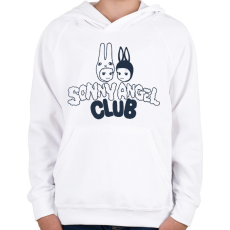 PRINTFASHION Sonny Angel Club - Gyerek kapucnis pulóver - Fehér