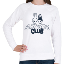 PRINTFASHION Sonny Angel Club - Női pulóver - Fehér női pulóver, kardigán