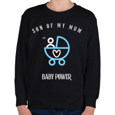 PRINTFASHION SONOFMYMUM - Gyerek pulóver - Fekete