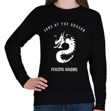 PRINTFASHION SONSOF THE DRAGON - Női pulóver - Fekete