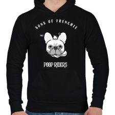 PRINTFASHION SONSOFFRENCHIE - Férfi kapucnis pulóver - Fekete férfi pulóver, kardigán