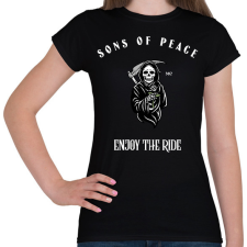 PRINTFASHION SONSOFPEACE - Női póló - Fekete női póló