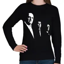 PRINTFASHION Sopranos - Női pulóver - Fekete női pulóver, kardigán