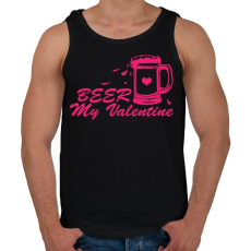 PRINTFASHION Sör az év valentinom - Férfi atléta - Fekete