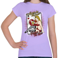 PRINTFASHION Sör és póker - Női póló - Viola