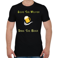 PRINTFASHION sör - Férfi póló - Fekete