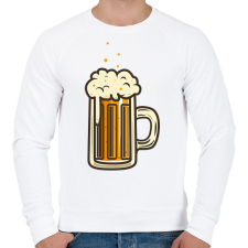 PRINTFASHION Sör - Férfi pulóver - Fehér férfi pulóver, kardigán