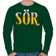 PRINTFASHION Sör - Férfi pulóver - Sötétzöld férfi pulóver, kardigán
