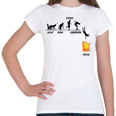PRINTFASHION Sör hét - Női póló - Fehér