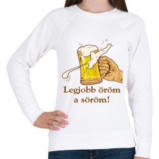 PRINTFASHION sör - Női pulóver - Fehér női pulóver, kardigán