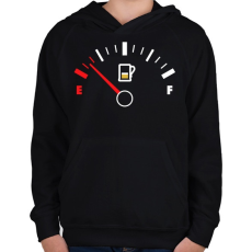 PRINTFASHION Sör Tank - Gyerek kapucnis pulóver - Fekete