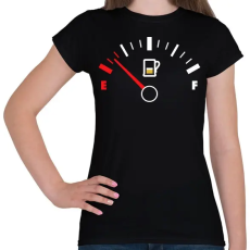 PRINTFASHION Sör Tank - Női póló - Fekete