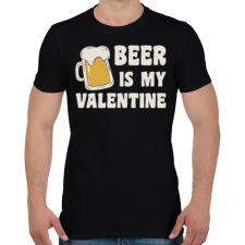 PRINTFASHION Sör valentin - Férfi póló - Fekete férfi póló