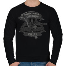 PRINTFASHION Sörétes gyilkos - Férfi pulóver - Fekete férfi pulóver, kardigán
