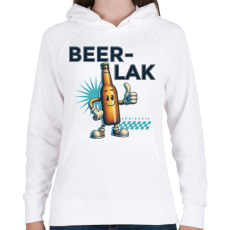 PRINTFASHION Söribarik - Női kapucnis pulóver - Fehér