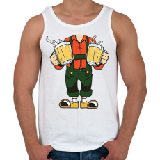 PRINTFASHION Sörimádó - Férfi atléta - Fehér