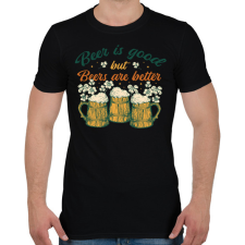 PRINTFASHION Sörös mottó - Férfi póló - Fekete férfi póló