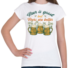 PRINTFASHION Sörös mottó - Női póló - Fehér női póló