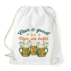 PRINTFASHION Sörös mottó - Sportzsák, Tornazsák - Fehér