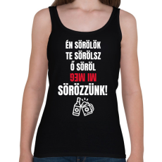 PRINTFASHION SÖRÖZZÜNK! - Női atléta - Fekete