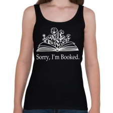 PRINTFASHION Sorry, I'm Booked. - Női atléta - Fekete női trikó