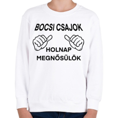 PRINTFASHION Sorry ladies - Gyerek pulóver - Fehér