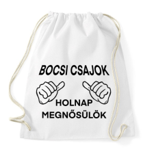 PRINTFASHION Sorry ladies - Sportzsák, Tornazsák - Fehér tornazsák