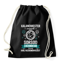 PRINTFASHION Sorsod a kezemben van - Sportzsák, Tornazsák - Fekete tornazsák