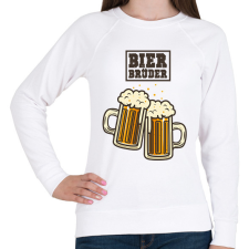 PRINTFASHION Sörtestvérek - Női pulóver - Fehér női pulóver, kardigán