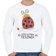 PRINTFASHION Sós kútba tesznek - Férfi pulóver - Fehér férfi pulóver, kardigán