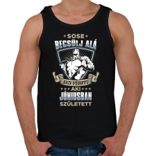 PRINTFASHION Sose becsülj alá, júniusban születtem - Férfi atléta - Fekete atléta, trikó